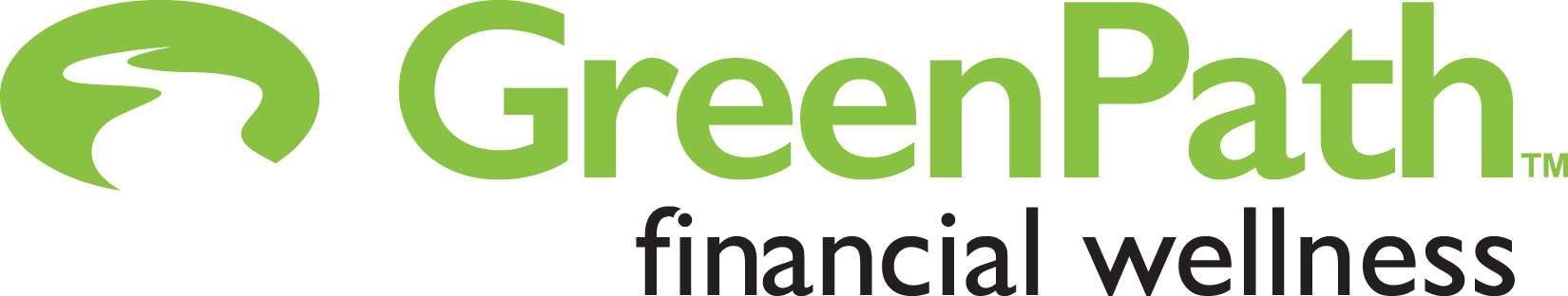 A logo for GreenPath financial wellness.