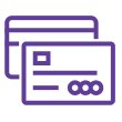 Purple card icon