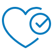 Blue heart icon