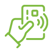 Green checking card icon