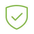 Green security shield icon