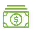Green cash icon