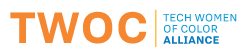 A logo for Tech Women of Color Alliance