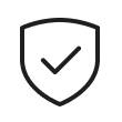 Black security shield icon