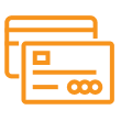 Orange card icon