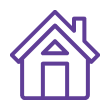 Purple house icon