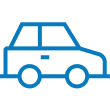 Blue auto icon