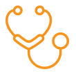 Orange health icon