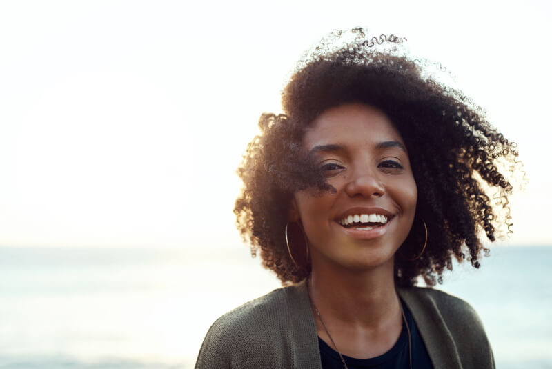 smiling young woman