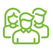 Green business team icon