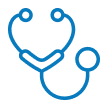 Blue health icon
