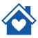 home with heart icon